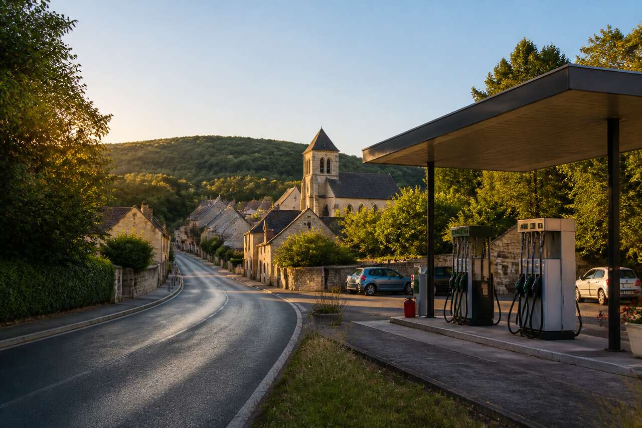 Localisation des 147 stations-service r&eacute;f&eacute;renc&eacute;es