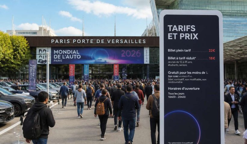 Tarifs et prix du Mondial de l'auto 2026 à Paris Porte de Versailles