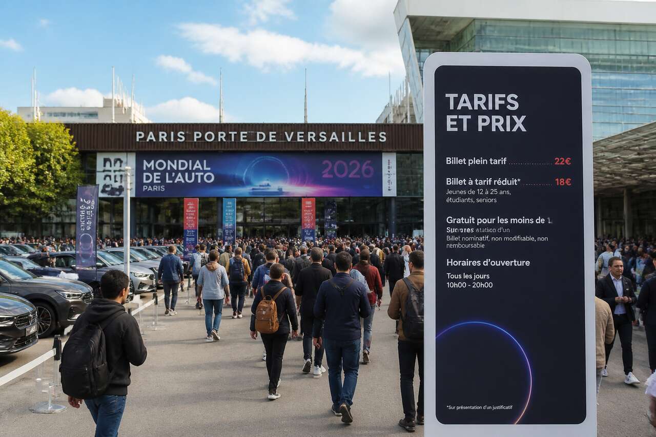 Tarifs et prix du Mondial de l'auto 2026 à Paris Porte de Versailles