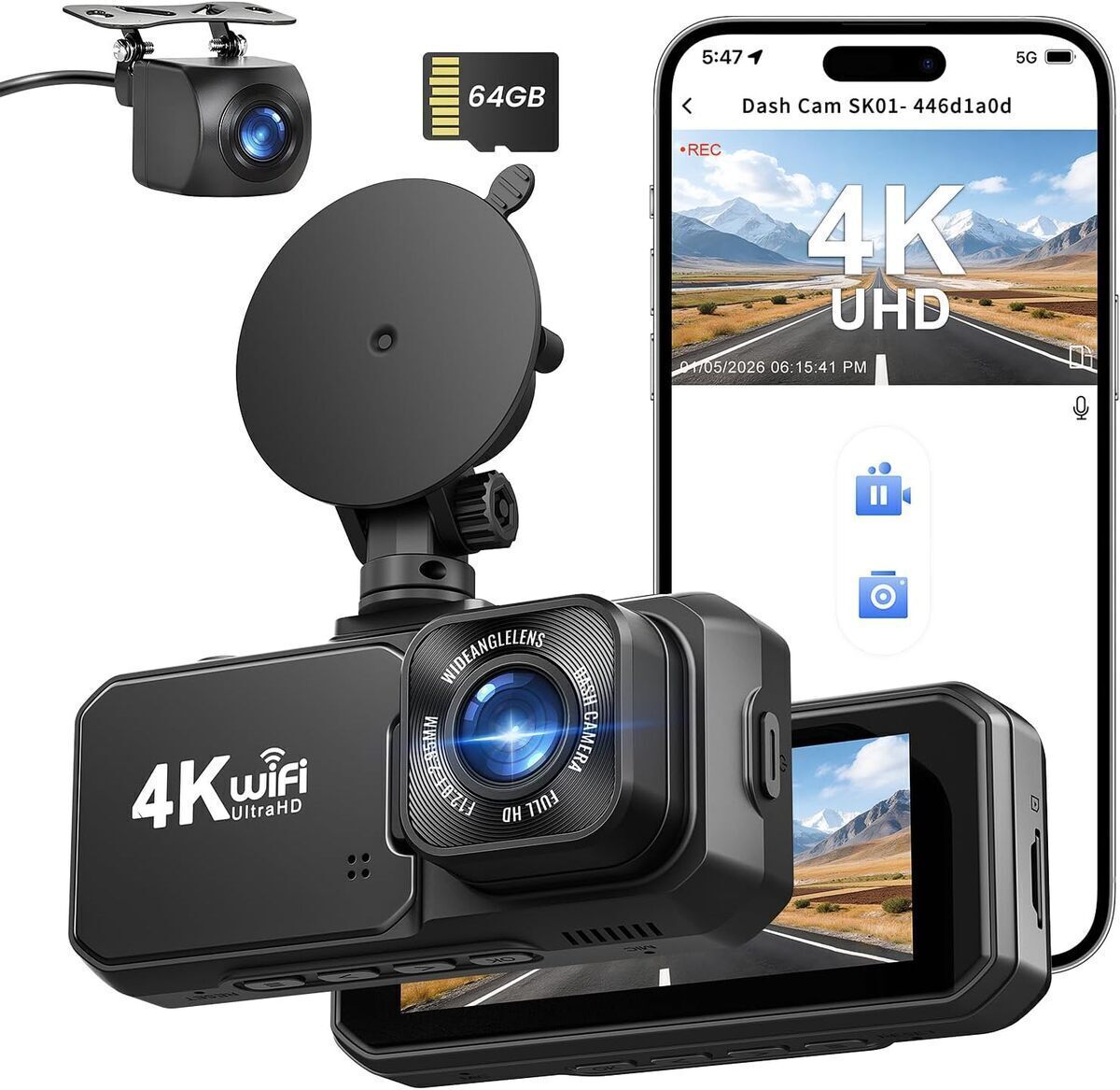 Test : dashcam Rmana 4K avec super vision nocturne