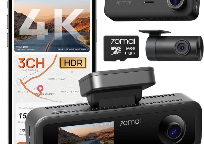 Test de la dashcam 4K T800E 70mai : triple canal et vision nocturne