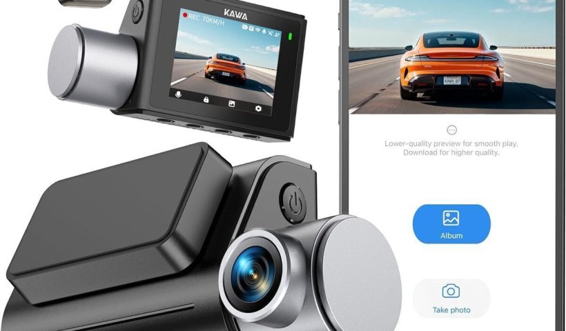 Test de la double dashcam 4K Kawa avec GPS et nightEagle
