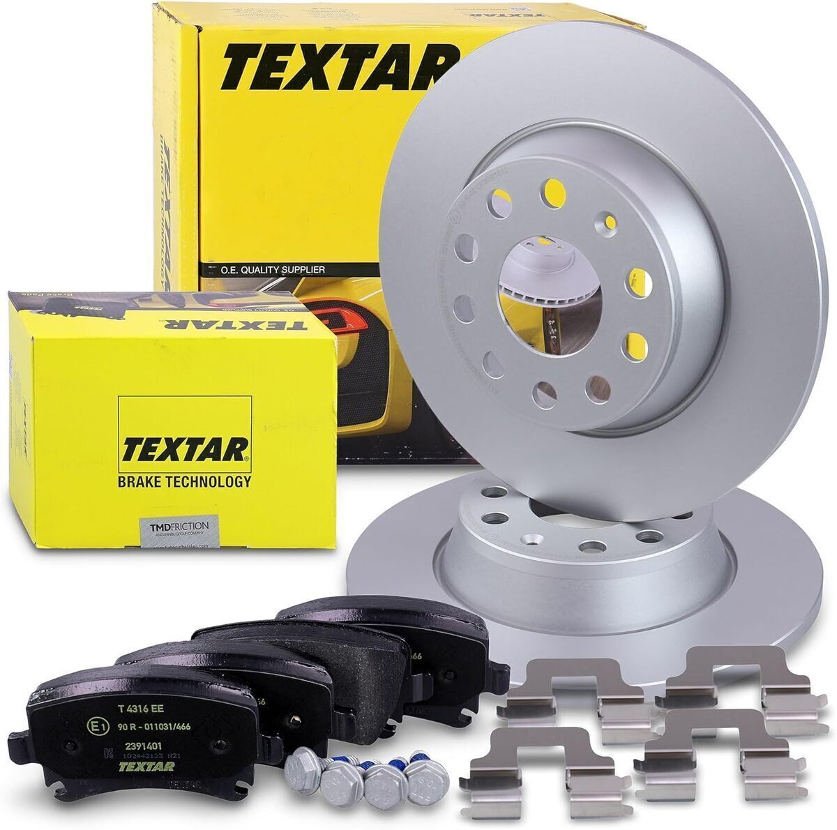 Test des disques et plaquettes de frein TEXTAR 40379381 pour Audi et Skoda