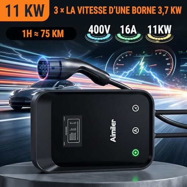 Découvrez notre test complet de la borne de recharge aIMILER 11kW triphasée avec application mobile : performances, installation et avis utilisateur. 