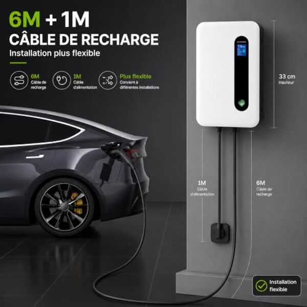 Découvrez notre test détaillé de la borne de recharge 7 kW avec contrôle par app. Performances, installation, prix et avis d'expert pour bien choisir.