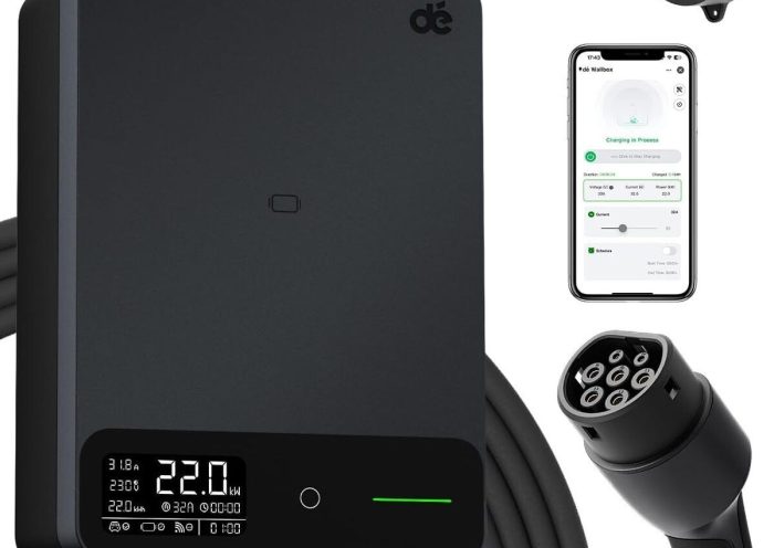 Test de la borne de recharge 22 kW triphasé dé avec app et écran LCD