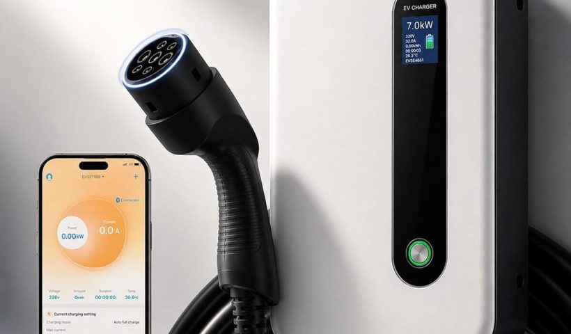 Test de la borne de recharge 7 kW avec app contrôle