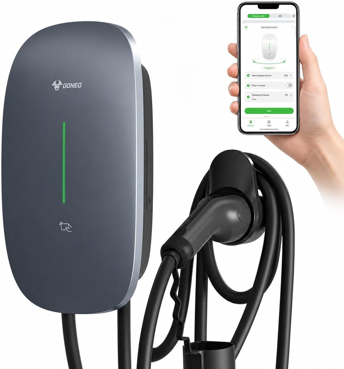 Test de la borne de recharge goneo 7kW pour véhicules électriques