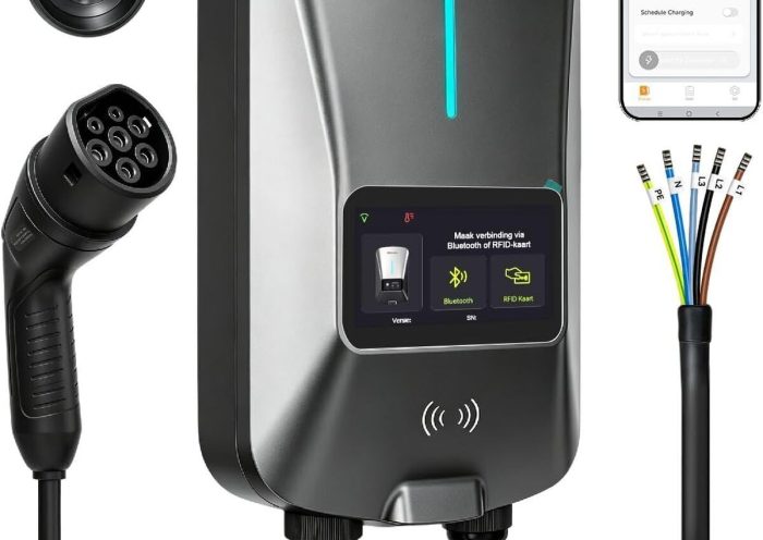 Test de la borne de recharge Wallbox 11kW avec app et écran LCD