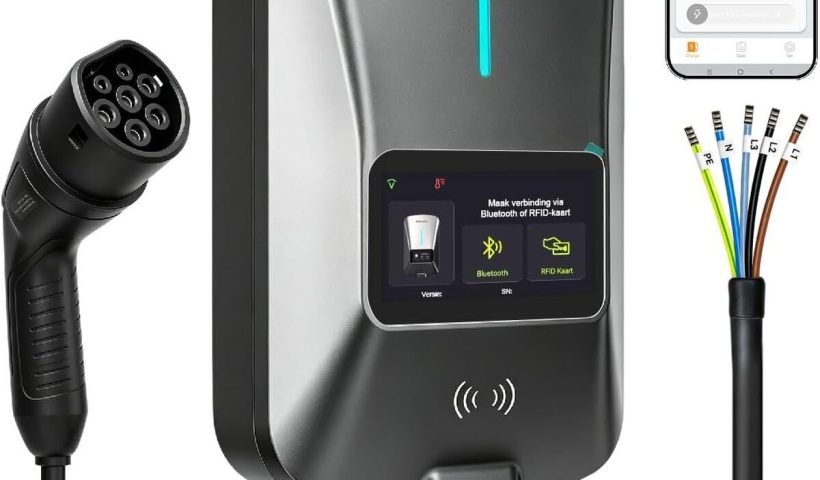 Test de la borne de recharge Wallbox 11kW avec app et écran LCD