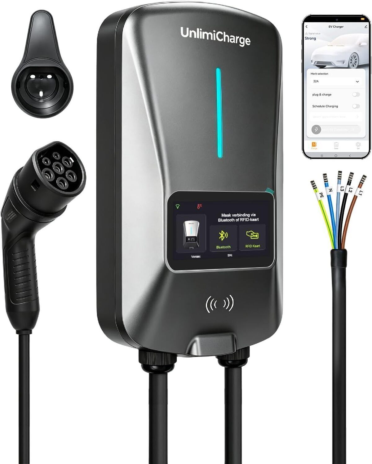 Test de la borne de recharge Wallbox 11kW avec app et écran LCD