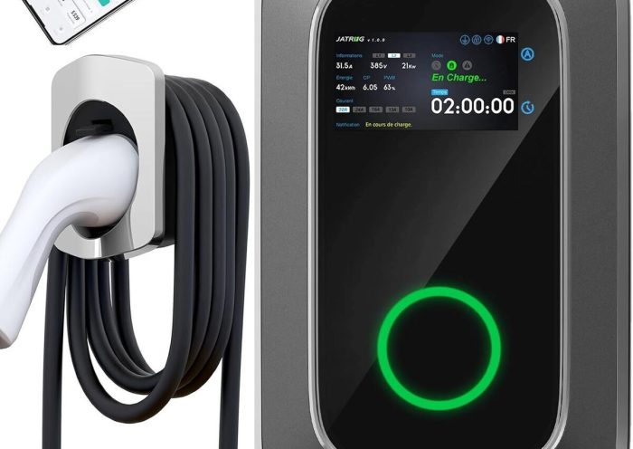Test de la borne JATRHG S1 : station de charge 22kW pour véhicules électriques